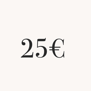 25€ - Tarjeta de regalo